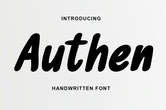 Authen: A Font That Speaks with Grace