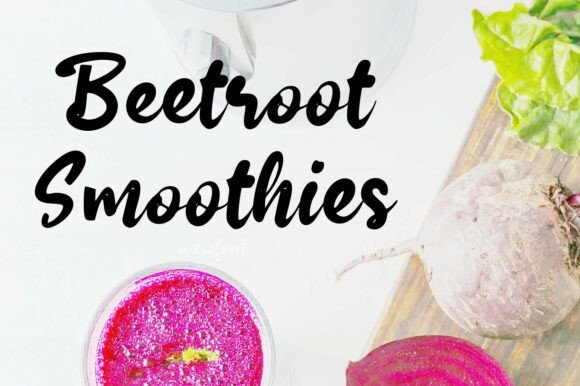 Beetroot Smoothies: A Vibrant Script Font for Editorial Design