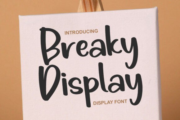 Breaky Display: A Playful Script Font for Campaign Creativity