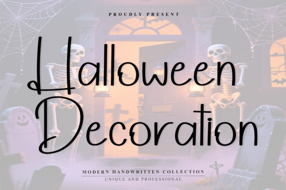 Font Choice That Speaks Volumes: Halloween Decoration in Action