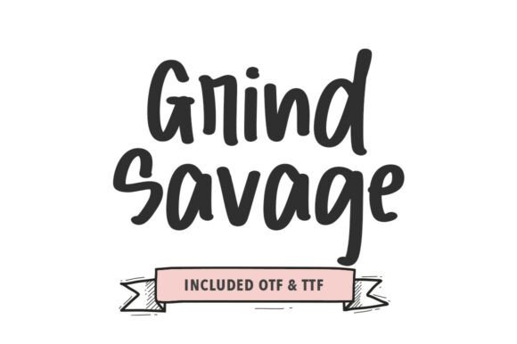Grind Savage: A Bold Script Font for Editorial Expression