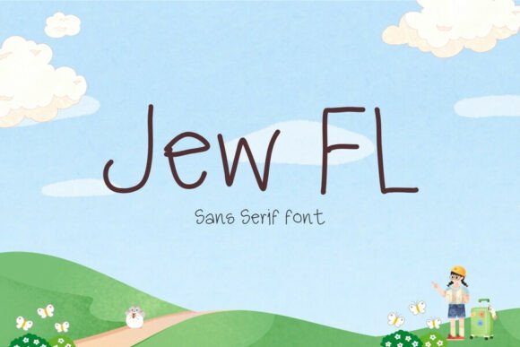 Jew Fl: A Handwritten Font for Creative Crafters