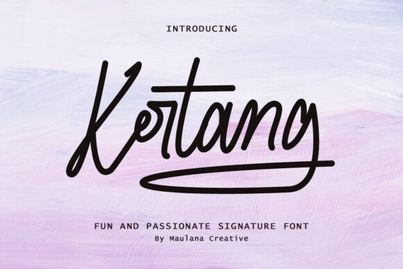 Kertang: A Bold Script Font for Creative Branding