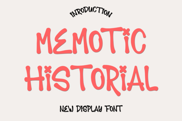 Memotic Historial: A Playful Script Font for Editorial Design