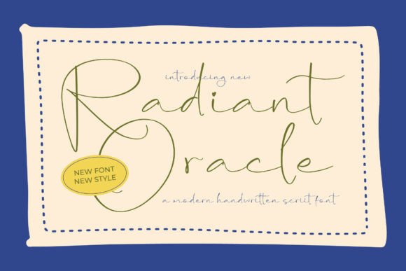 Radiant Oracle: A Script Font for Campaign Creativity