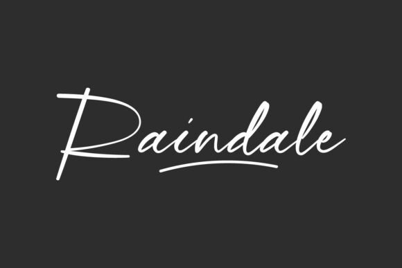 Raindale Font: A Script Font for Digital Design