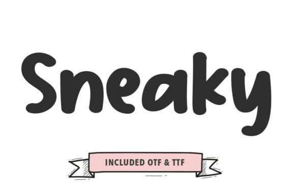 Sneaky: A Bold Script Font for Playful Branding