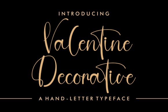 Valentine Decorative: A Font That Speaks Love