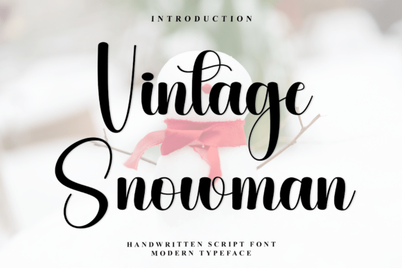 Vintage Snowman: A Font That Elevates Branding